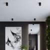 Plafonnier Aluminium Noir LED 4 Zoe