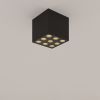 Plafonnier Aluminium Noir LED 9 Ozzy