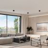 Plafonnier Aluminium Noir LED 9 Ozzy