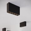 Plafonnier Aluminium Noir LED 5 Sole