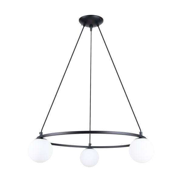 Lustre Acier Noir G9 3 Yoli