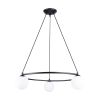 Lustre Acier Noir G9 3 Yoli