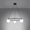 Lustre Acier Noir G9 3 Yoli
