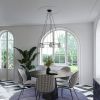 Lustre Acier Noir G9 3 Yoli