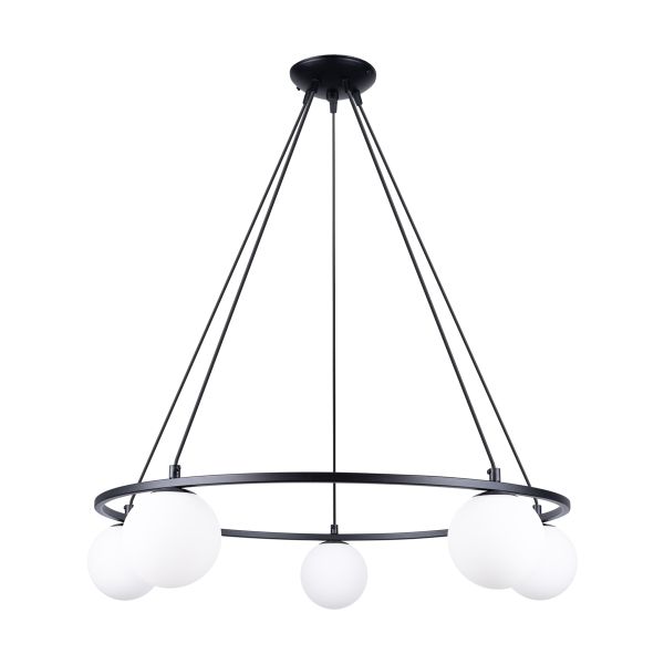 Lustre Acier Noir G9 5 Yoli
