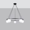 Lustre Acier Noir G9 5 Yoli