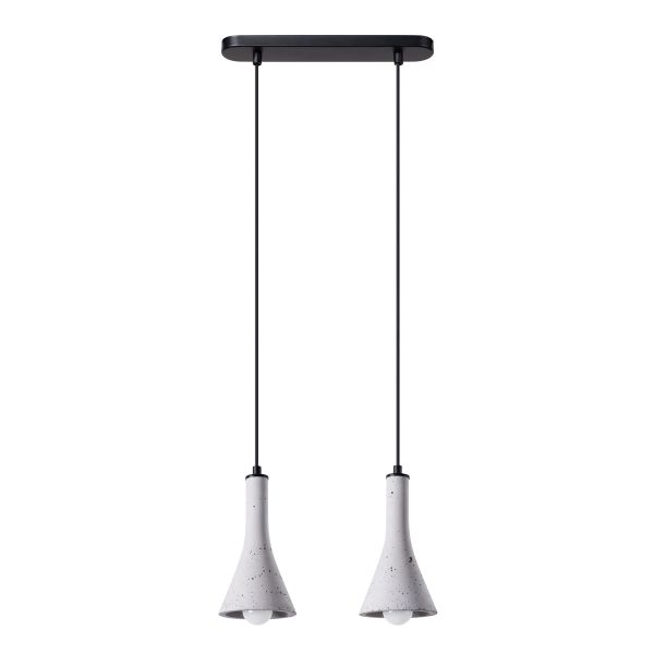 Suspension Béton Gris E14 2 Rea