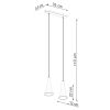 Suspension Béton Gris E14 2 Rea