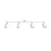Plafonnier Acier Blanc GU10 4 Lemmi