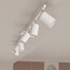 Plafonnier Acier Blanc GU10 4 Lemmi