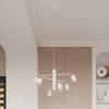 Plafonnier Acier Blanc GU10 6 Lemmi