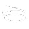 Plafonnier Aluminium Blanc LED 1 Onyx 30