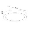 Plafonnier Aluminium Blanc LED 1 Onyx 40
