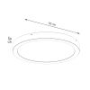 Plafonnier Aluminium Blanc LED 1 Onyx 50
