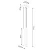 Suspension Acier Bois G9 3 Pastelo