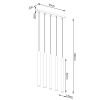 Suspension Acier Bois G9 5 Pastelo Line