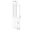 Suspension Acier Bois G9 5 Pastelo