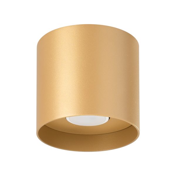 Plafonnier Aluminium Doré GU10 1 Mika