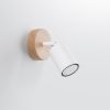 Applique Acier Bois/Blanc GU10 1 Verdo