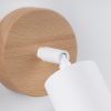 Applique Acier Bois/Blanc GU10 1 Verdo