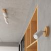 Applique Acier Bois/Blanc GU10 1 Verdo