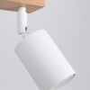 Plafonnier Acier Bois/Blanc GU10 3 Verdo Line
