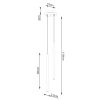 Suspension Acier Noir G9 2 Pastelo