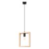 Suspension Acier Bois Naturel E27 1 Aries