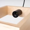 Suspension Acier Bois Naturel E27 1 Aries