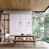 Suspension Acier Bois Naturel E27 1 Aries