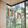 Suspension Acier Bois Naturel E27 1 Aries