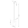 Suspension Acier Wengé E27 1 Aries