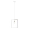 Suspension Acier Blanc E27 1 Aries