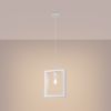 Suspension Acier Blanc E27 1 Aries