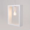 Suspension Acier Blanc E27 1 Aries