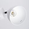 Applique Acier Blanc E27 1 Elba