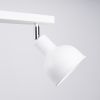 Plafonnier Acier Blanc E27 2 Elba