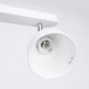 Plafonnier Acier Blanc E27 2 Elba