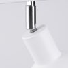 Plafonnier Acier Blanc E27 2 Elba