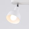 Plafonnier Acier Blanc E27 2 Elba
