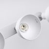 Plafonnier Acier Blanc E27 3 Elba