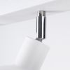 Plafonnier Acier Blanc E27 3 Elba