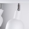 Plafonnier Acier Blanc E27 3 Elba