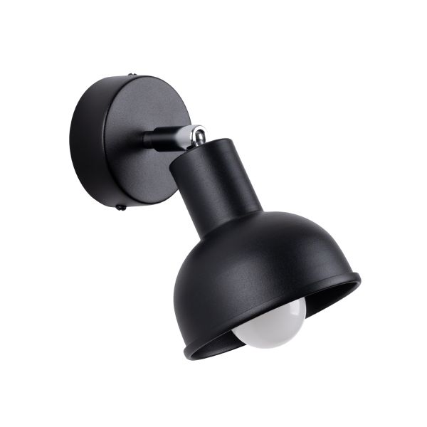Applique Acier Noir E27 1 Elba