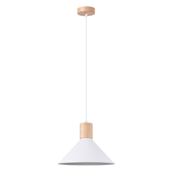 Suspension Acier Blanc E27 1 Jaga