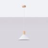Suspension Acier Blanc E27 1 Jaga