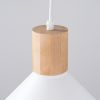 Suspension Acier Blanc E27 1 Jaga