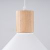 Suspension Acier Blanc E27 1 Jaga