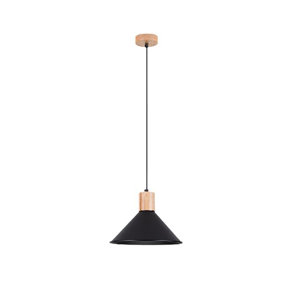 Suspension Acier Noir E27 1 Jaga