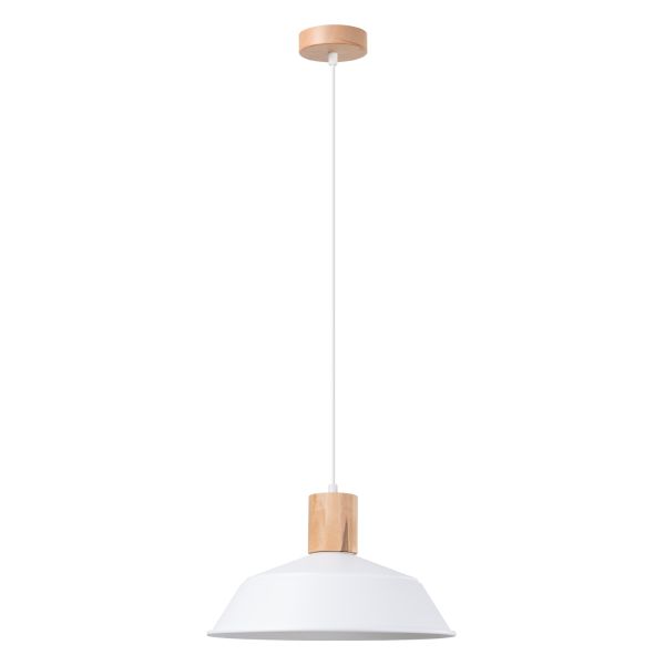 Suspension Acier Blanc E27 1 Fano